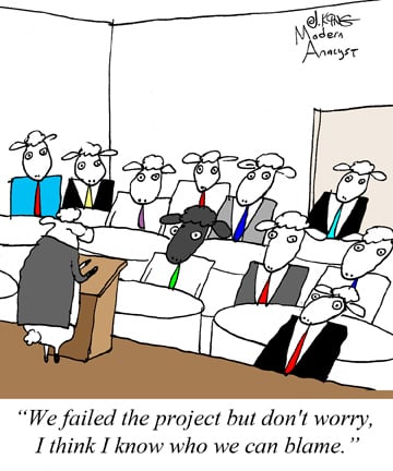 Humor - Cartoon: In your organization, what happens when a project fails?